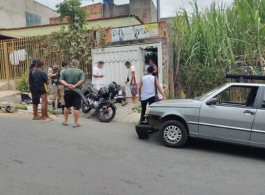 Acidente entre moto e carro deixa feridos em Vespasiano - Foto: Divulgação/CBMMG