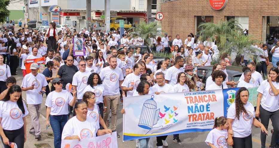 Vespasiano realiza caminhada em defesa da Luta Antimanicomial - Foto: Divulgação/Prefeitrua de Vespasiano