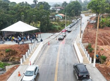 Prefeitura inaugura nova ponte no Bairro Angicos, em Vespasiano - Foto: Divulgação/Prefeitura de Vespasiano
